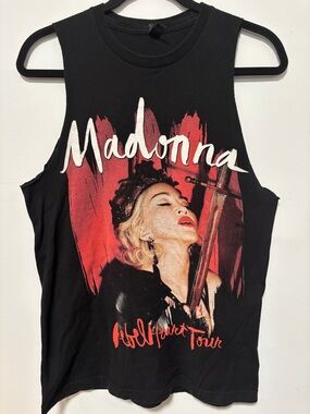 Madonna 2015 Rebel Heart Tour Official Concert T Shirt Cutoff XL